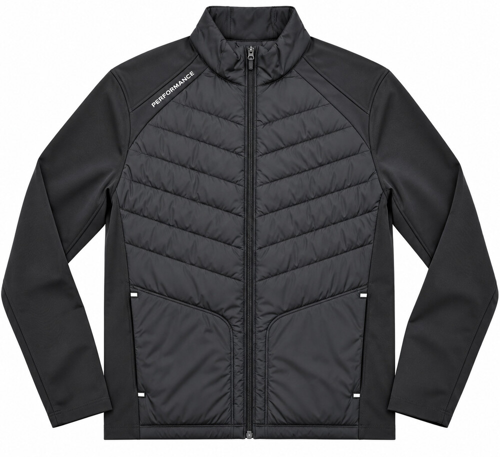 NWT Walter Hagen Men's Hybrid Golf Jacket Performance 11 Black Size S